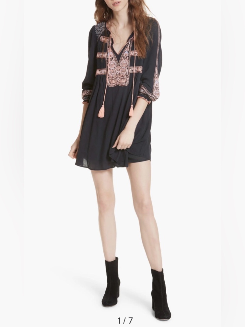 Boho Wind Willow Minidress free people dress Size M